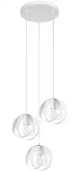 SOLLUX освещение подвесной светильник "TULOS", 3 лампочки, лампа E27 | без лампочек, распределенный свет, регулировка подвески SOLLUX lighting Рост: 117 см, белый
