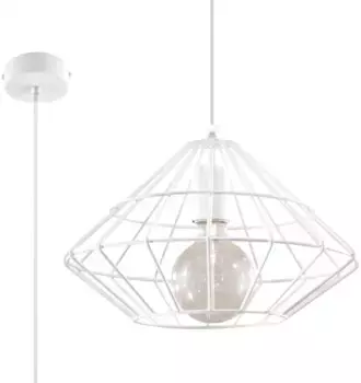 SOLLUX освещение подвесной светильник "UMBERTO", 1 лампочка, лампа E27 | без лампы, слякотный режим SOLLUX lighting Высота: 120 см, белый