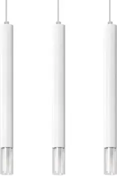 SOLLUX освещение подвесной светильник "WEZYR", 3 лампочки, лампа G9 | без лампы, слякотный режим SOLLUX lighting Высота: 120 см, белый