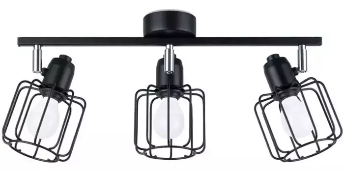 SOLLUX освещение потолочный светильник "BELUCI", 3 лампочки, лампа E14 | без лампочки, подвижный абажур SOLLUX lighting Высота: 19 см, черный