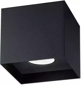 SOLLUX освещение потолочный светильник "HATI", 1 лампочка, лампочка GU10 | без лампочек, светит вниз SOLLUX lighting Высота: 11 см, черный