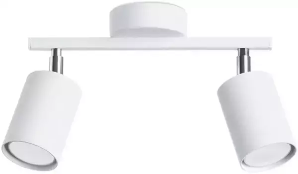SOLLUX освещение потолочный светильник "LEMMI", 2 лампочки, лампа GU10 | без лампочки, подвижный абажур SOLLUX lighting Высота: 20 см, белый