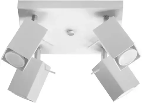 SOLLUX освещение потолочный светильник "MERIDA", 4 лампочки, лампа GU10 | без лампочки, подвижный абажур SOLLUX lighting Высота: 16 см, белый
