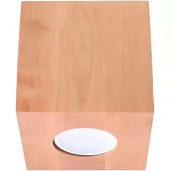 SOLLUX освещение потолочный светильник «QUAD», 1 лампочка, лампа накаливания GU10 | без лампочек, светит вниз Sollux Lighting, цвет Naturholz