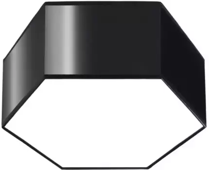 SOLLUX освещение потолочный светильник "SUNDE", 2 лампочки, лампа E27 | без лампочек, распределенный свет SOLLUX lighting Высота: 13,5 см, черный