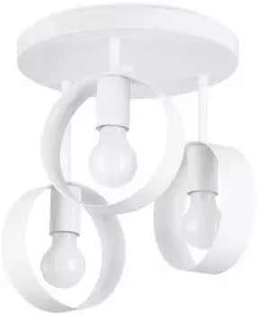 SOLLUX освещение потолочный светильник "ТИТРАН", 3 лампочки, лампа E27 | без лампочек, светит вниз SOLLUX lighting Высота: 34,5 см, белый