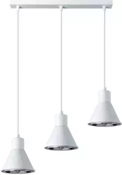 SOLLUX осветительный подвесной светильник "TALEJA", 3 лампочки, слякоть SOLLUX lighting Высота: 120 см, белый