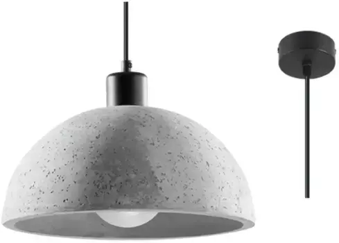 SOLLUX подвесной светильник "PABLITO", 1 лампочка, лампа E27 | без лампы, слякотный режим SOLLUX lighting Высота: 120 см, серый