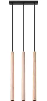 SOLLUX подвесной светильник "PASTELO", 3 лампочки, лампа G9 | без лампочек, светит вниз SOLLUX lighting Высота: 110 см, цвет Holz