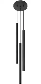 SOLLUX подвесной светильник "PASTELO", 3 лампочки, лампа G9 | без лампы, слякотный режим SOLLUX lighting Высота: 90 см, черный