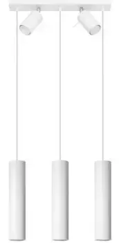 SOLLUX подвесной светильник "RING", 5 лампочек, лампа GU10 | без лампочки, подвижный абажур SOLLUX lighting Высота: 100 см, белый