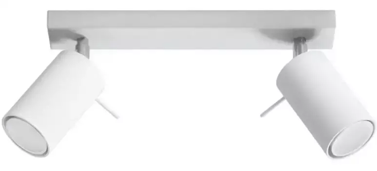 SOLLUX потолочный светильник "RING", 2 лампочки, лампа GU10 | без лампочки, подвижный абажур SOLLUX lighting Высота: 16 см, белый