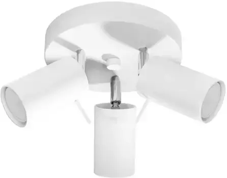 SOLLUX потолочный светильник "RING", 3 лампочки, лампа GU10 | без лампочки, подвижный абажур SOLLUX lighting Высота: 18 см, белый
