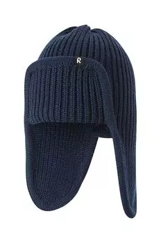 Солму детская шерстяная шапка Reima, темно-синий