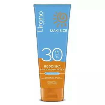 Солнцезащитная эмульсия, увлажняющая и успокаивающая раздражения SPF 20 Maxi Size 250мл Lirene Family