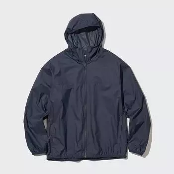 Солнцезащитная куртка Unisex с капюшоном Uniqlo, 69 темно-синий