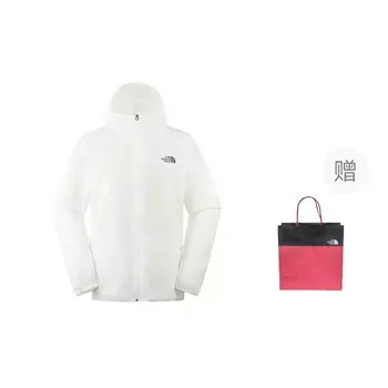 Солнцезащитная мужская одежда белого цвета + подарочный пакет The North Face, цвет White + gift bag