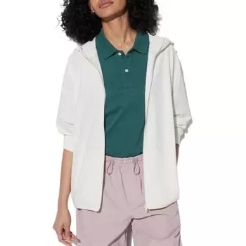 Солнцезащитная одежда унисекс молочно-белая Uniqlo, слоновая кость