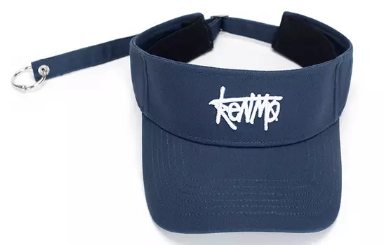 Солнцезащитная шляпа из хлопка/полиэстера унисекс KENMO, темно-синий