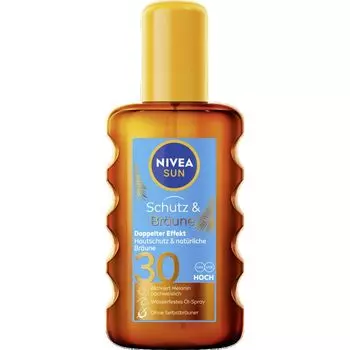 Солнцезащитное масло для защиты и загара SPF 30 NIVEA, 200 ml
