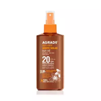 Солнцезащитное масло SPF 20 Sun Oil Agrado, 100 ml