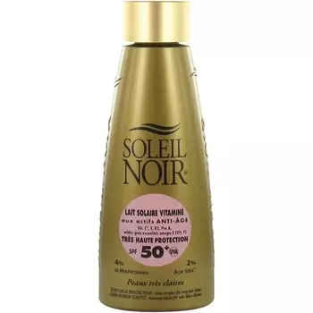 Солнцезащитное молочко с витаминами и очень высокой степенью защиты SPF 50+ 150 мл Soleil Noir