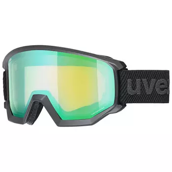 Солнцезащитные лыжные очки Uvex, цвет black/green
