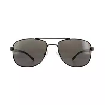 Солнцезащитные очки 0762/s 10г нр матовые серые Hugo Boss, черный