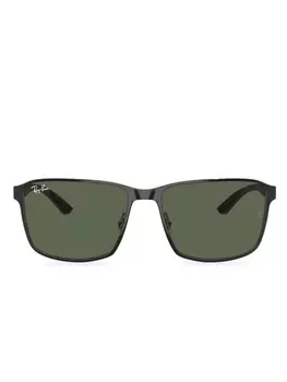 Солнцезащитные очки 0RB3721 в прямоугольной оправе Ray-Ban, черный