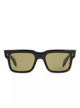 Солнцезащитные очки 1403 в квадратной оправе Cutler & Gross, коричневый