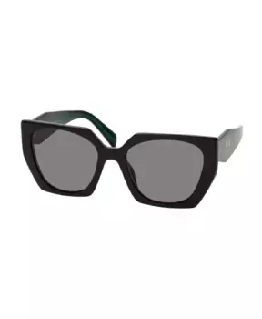 Солнцезащитные очки 15Ws с серыми поляризационными линзами Prada, черный