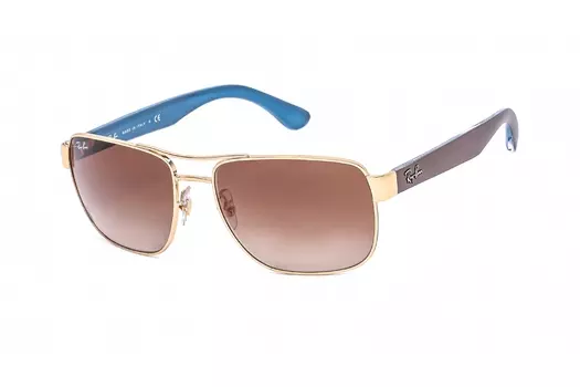 Солнцезащитные очки 3530 00113 и коричнево- с градиентом Ray-Ban, золото