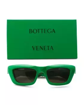 Солнцезащитные очки 51 мм Bottega Veneta, зеленый