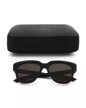 Солнцезащитные очки 53 мм Balenciaga, черный/серый