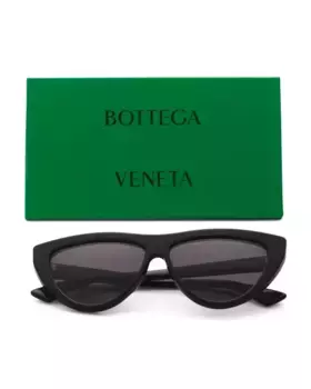 Солнцезащитные очки 57 мм Bottega Veneta, черный/серый