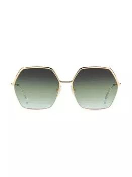 Солнцезащитные очки 59MM с геометрическим рисунком Isabel Marant, зеленый