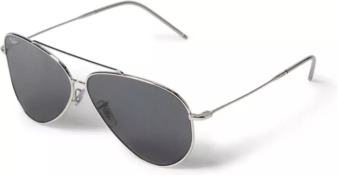 Солнцезащитные очки 62 mm 0RBR0101S Aviator Reverse Ray-Ban, цвет Silver/Dark Grey