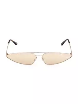Солнцезащитные очки 65MM с геометрическим рисунком Tom Ford, золото