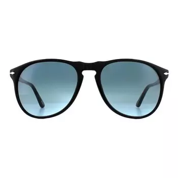 Солнцезащитные очки 9649 95/q8 синие с градиентом Persol, черный