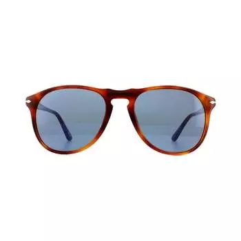 Солнцезащитные очки 9649 96/56 terra di siena светло-голубые Persol, коричневый