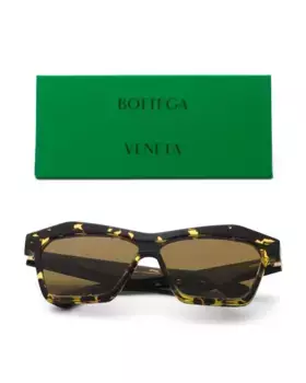 Солнцезащитные очки 99 мм Bottega Veneta, цвет Havana Brown