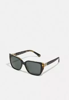 Солнцезащитные очки Acadia Michael Kors, цвет black/amber tortoise