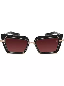 Солнцезащитные очки Admirable в квадратной оправе Balmain Eyewear, черный