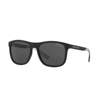Солнцезащитные очки AE Plate Frame Square, унисекс, темно-серые ARMANI EXCHANGE, Dark Gray-818287