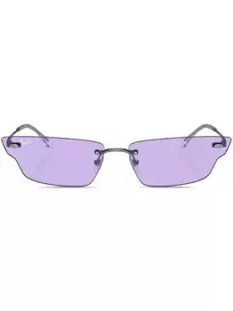 Солнцезащитные очки Ahn без оправы Ray-Ban, серый