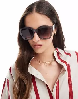 Солнцезащитные очки Aire Haedus в квадратной оправе большого размера в дымчато-сером цвете