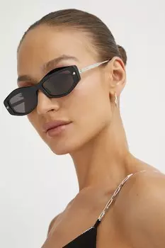 Солнцезащитные очки Alexander Mcqueen, черный