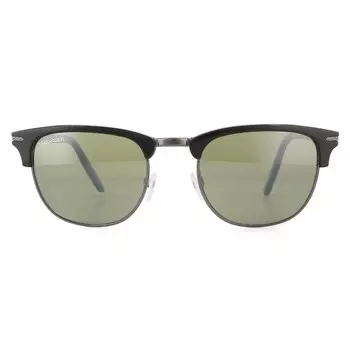 Солнцезащитные очки alray 8943 блестящие темно-металлические черные минеральные поляризованные 555 нм зеленые Serengeti, черный