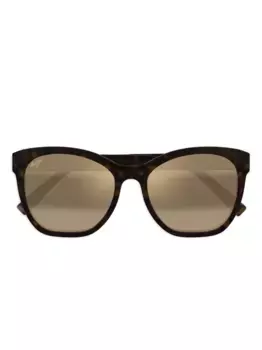 Солнцезащитные очки Alulu в оправе черепаховой расцветки Maui Jim, коричневый