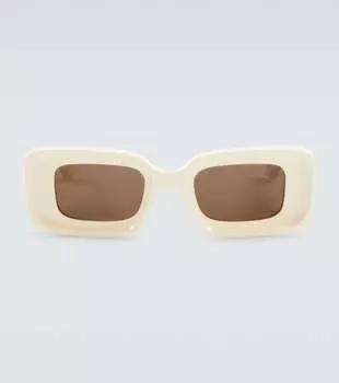 Солнцезащитные очки anagram прямоугольной формы Loewe, белый